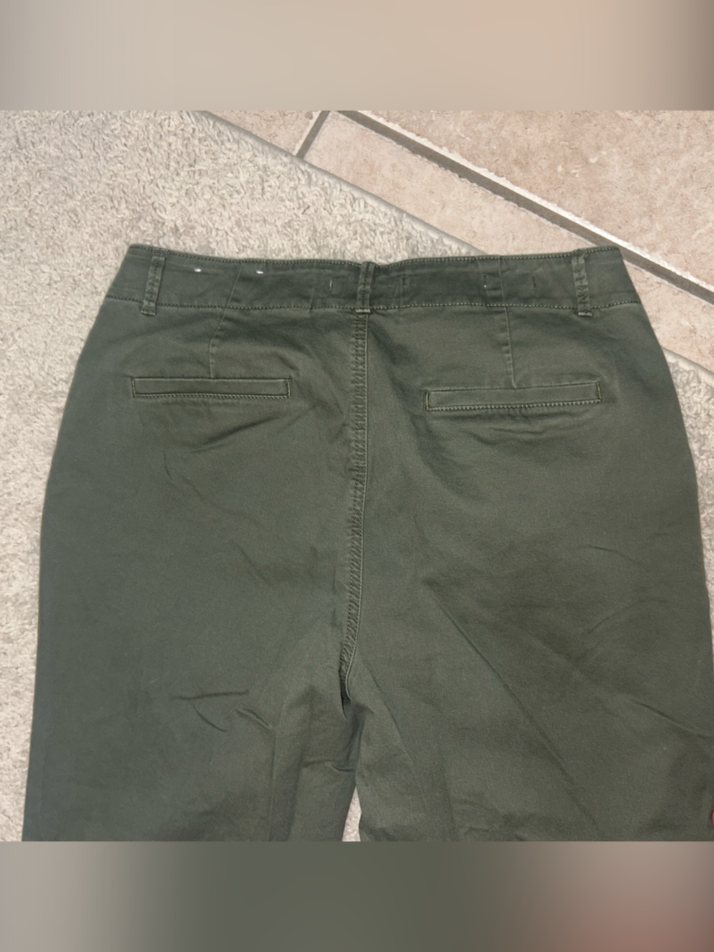 Bundle of 2 -LOFT Olive Green&tan Chinos - Classic Casual Trousers excellent! - Picture 6 of 15